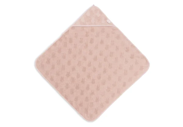 Jollein kapuutsiga rätik lastele - Miffy Jacquard - Wild Rose
