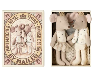 Maileg väike õde ja vend karbis - Kuninglikud kaksikud