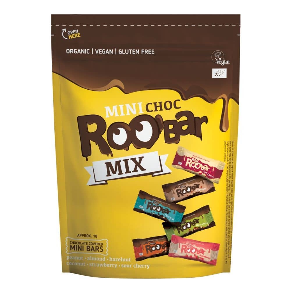 Roobar bio, mini šokolaadi batoonid (180 g)
