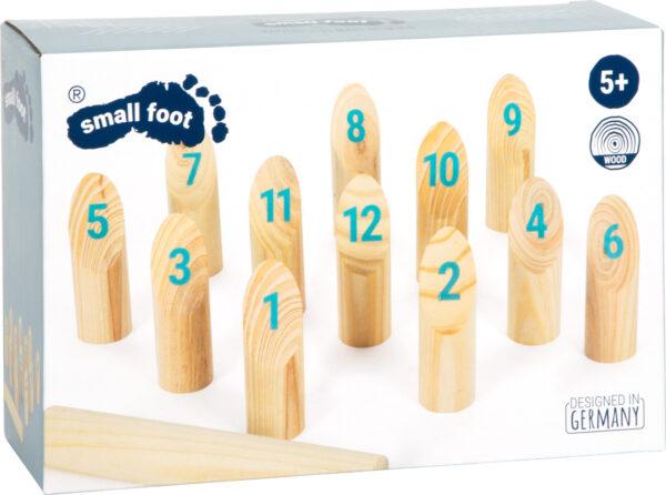 Small Foot Kubb Viikingimäng numbritega