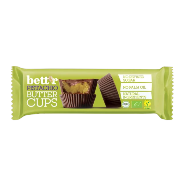 Bett'r Nut Butter Cups pistaatsiakreemiga (3 x 13 g)