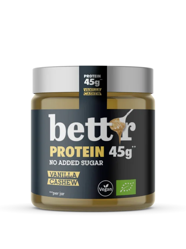Bett'r öko ilma lisatud suhkruta proteiinikreem, india pähkli ja vaniljega (250 g)