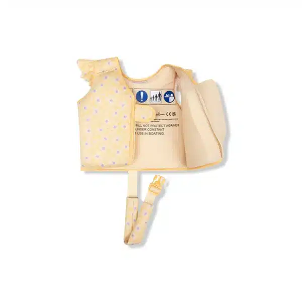 Swim Essentials ujumisvest (1-2 aastat) - Yellow Flowers - Image 2
