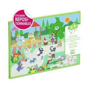 Alternative view of Djeco kleepsulooming - korduvkasutatavad kleepsud (paksud) - Karneval (30+ kleepsu)