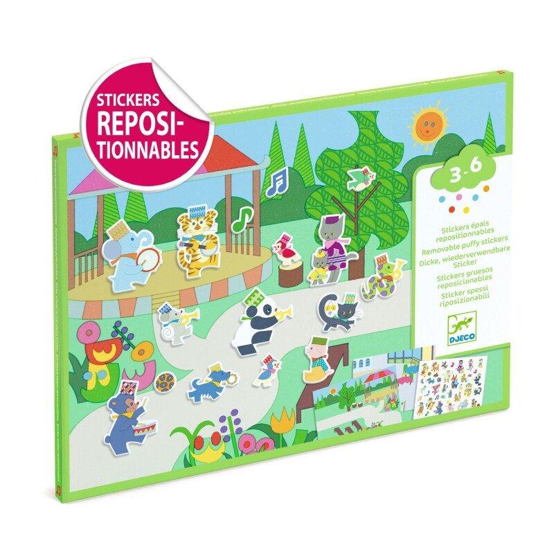 Djeco kleepsulooming - korduvkasutatavad kleepsud (paksud) - Karneval (30+ kleepsu) - Image 2