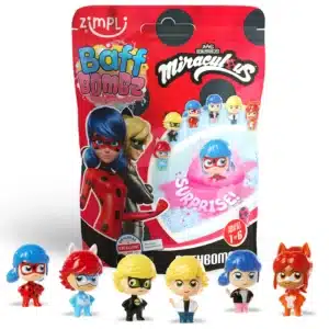 Zimpli Kids laste vannipall koos üllatusega - Miraculous - Lepatriinu ja Musta Kassi imelised lood