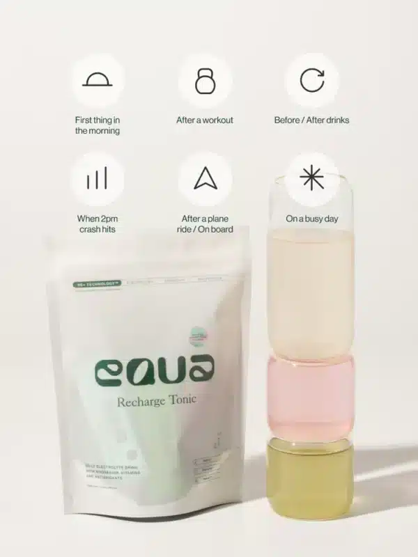Equa Recharge Tonic elektrolüütidega joogipulber - Mix (21 tk) - Image 3