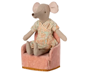 Alternative view of Maileg hiirte tugitool - Roosa