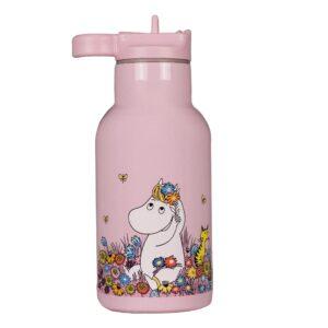 Rätt Start Muumi termospudel, 340 ml - Lilleväli (roosa)