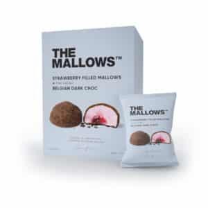 The Mallows vahukommid - STRAWBERRY FILLED MALLOWS & BELGIAN DARK CHOC karp (5 x 11g)