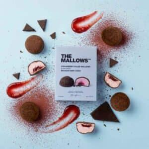 Alternative view of The Mallows vahukommid - STRAWBERRY FILLED MALLOWS & BELGIAN DARK CHOC karp (5 x 11g)