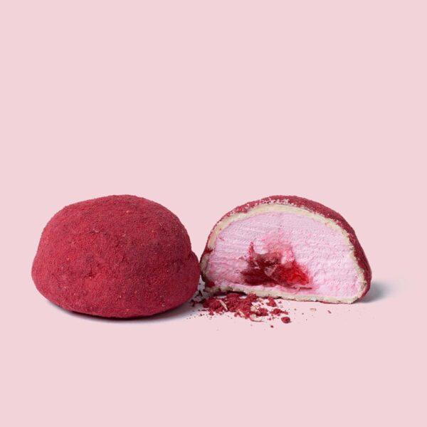 The Mallows vahukommid - STRAWBERRY FILLED MALLOWS + RICH RASPBERRY & BELGIAN WHITE CHOC karp (5 x 11g) - Image 2