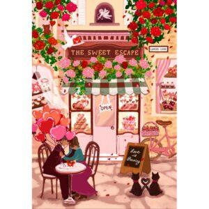 Pieces & Peace pusle (1000 tükki) - The Sweet Escape - Valentine's Cafe