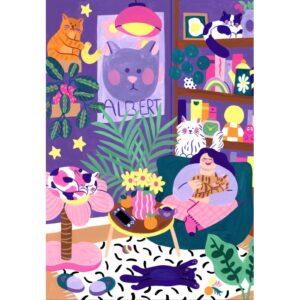 Pieces & Peace pusle (1000 tükki) - Cat Lover