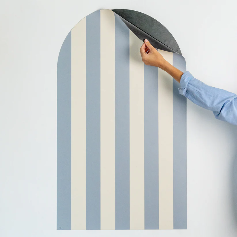 Ferflex® seinale kleebitav magnettahvel Arch (1 m x 58 cm) + värvilised magnetkujundid - Beige Blue - Image 4