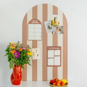 Alternative view of Ferflex® seinale kleebitav magnettahvel Arch (1 m x 58 cm) + värvilised magnetkujundid - Beige Camel