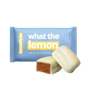 Treatfuls "What The Lemon" Valge šokolaadi ja sidrunikoogi veganbatoon (40g)