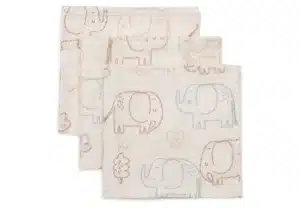 Jollein musliinlapid (3 tk) - Elephant Tales