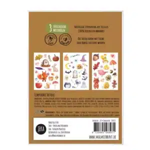 Alternative view of JEKA ajutised tätoveeringud lastele (3 lehte) - Autumn