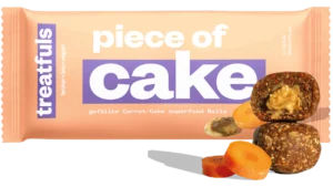 Alternative view of Treatfuls "Piece Of Cake" Vegan energiapallid - Porgandikook pähklivõiga (34 g)
