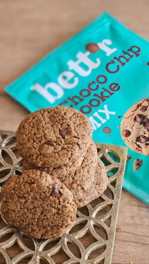 Bett'r orgaaniline ja gluteenivaba Choco Chip Cookie Mix - Image 3