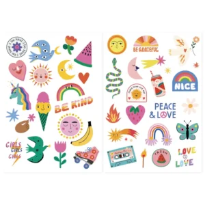 Alternative view of La Petite Épicerie ajutised tätoveeringud lastele (2 lehte)