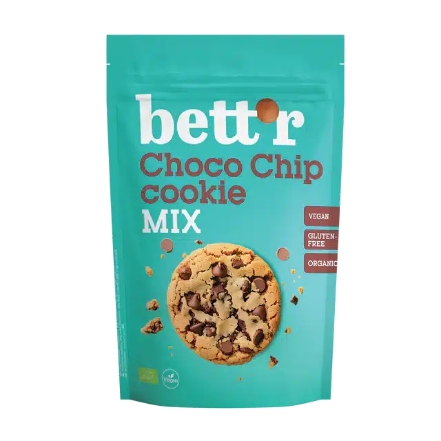 Bett'r orgaaniline ja gluteenivaba Choco Chip Cookie Mix