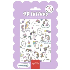 La Petite Épicerie ajutised tätoveeringud lastele (2 lehte) - Unicorn