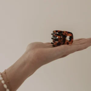 Eulenschnitt juukseklamber väike süda - Amber