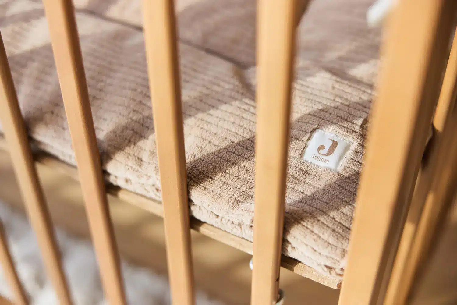 Jollein mängumatt Cloudy Rib 75x95 cm - Milky Coffee - Image 5