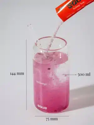 Alternative view of Equa klaas koos kõrrega (500 ml) - Recharge