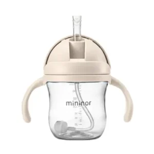 mininor kõrrega joogipudel (220 ml) - erinevad värvid - Cloudy Morning