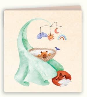 ZintenZ kahepoolne õnnitluskaart ümbrikuga - LYD27