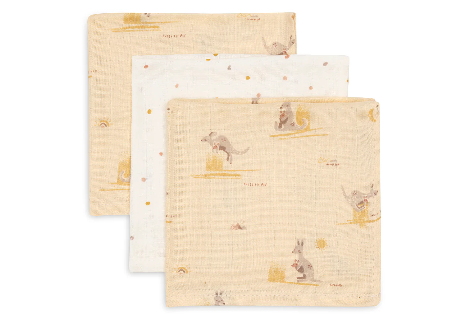 Jollein musliinlapid (3 tk) - Kangaroots