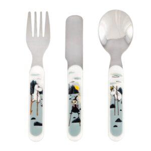 Alternative view of Rätt Start 3-osaline söögiriistade komplekt - Muumi saared