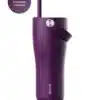 EQUA roostevabast terasest kaasaskantav kõrrega termospudel Carry Cup - Mulberry (600 ml)