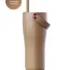 EQUA roostevabast terasest kaasaskantav kõrrega termospudel Carry Cup - Toffee (600 ml)