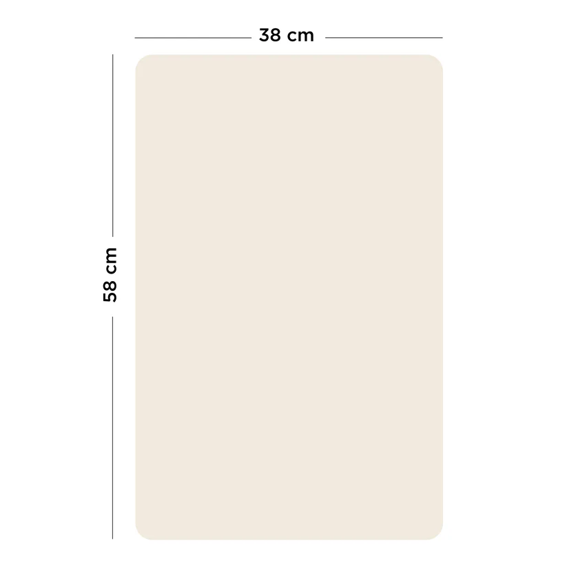 Ferflex® seinale kleebitav magnettahvel Small Beige Linen (38*58 cm) + värvilised magnetkujundid - Image 8