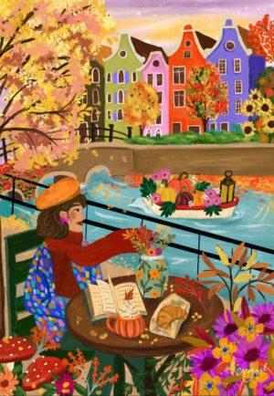 Pieces & Peace pusle (1000 tükki) - Autumn in Amsterdam