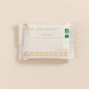 Jolly Mama rasedusaegne öko snäkk folaadiga (vanilje) (45g)
