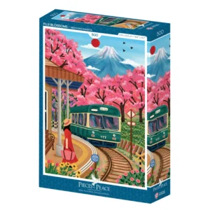 Alternative view of Pieces & Peace pusle (500 tükki) - Fuji Blossoms